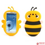 Силиконовый Чехол Пчела 3D Для Samsung I9300 Galaxy S 3 (желтый)